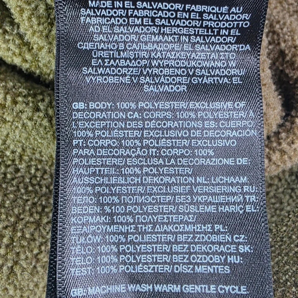 The North Face Gordon Lyons Mens Large Olive Green Heather Quarter Zip Fleece